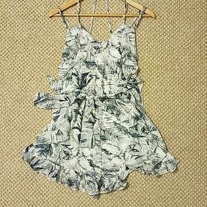 L'atiste by Amy tropical ruffled romper
